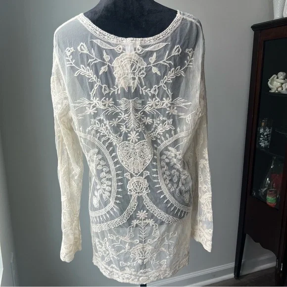NWT Cato Delicate Lace Blouse - Large - Picture 13 of 14